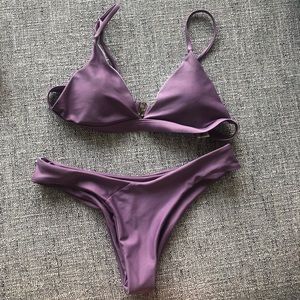 Zaful Soft Pad Spaghetti Straps Thong Bikini Set